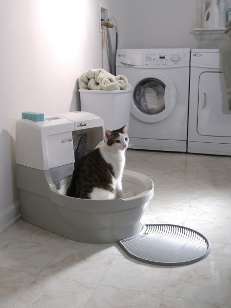 Kočka a wc CatGenie